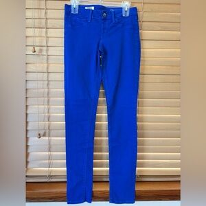 Bold Blue SOLD Design Lab Jeans/ 5 pockets size Small